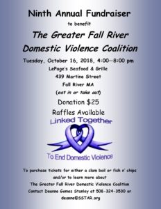 9th Annual Clam Boil/Fish N' Chips Fundraiser to Benefit The Greater Fall River Domestic Violence Coalition @ LePage's Seafood & Grille | Fall River | Massachusetts | United States